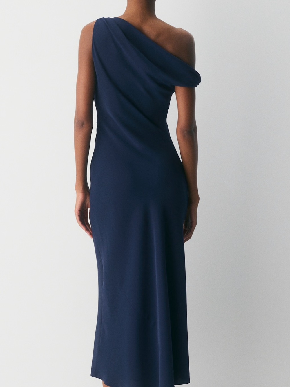 Aritzia Clea One-Shoulder Admiral / navy  Dress